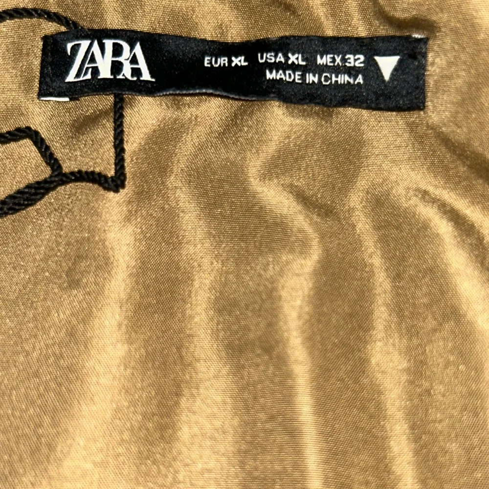 Zara Camel Long Sleeve Dress - Picture 6 of 9